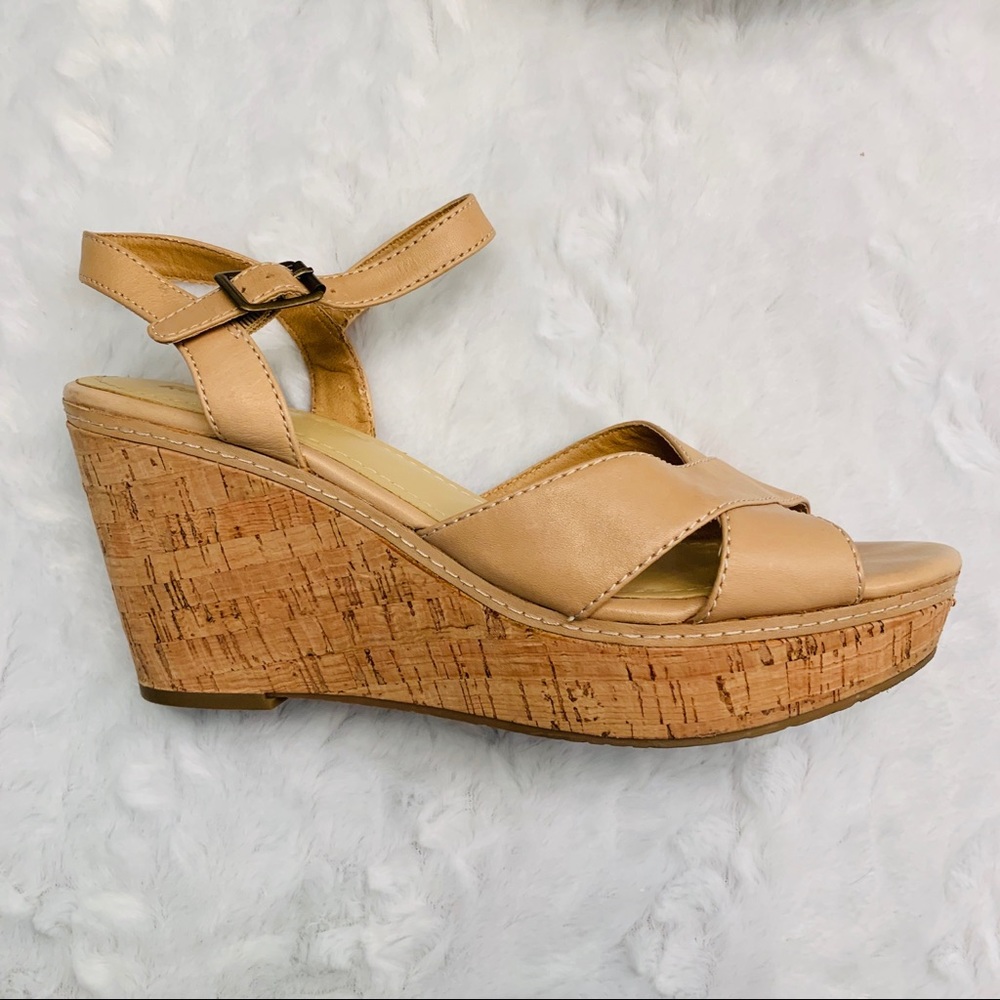 Reba Cork Wedge Sandals - Picture 3 of 7